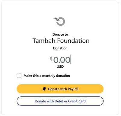 Tamba Foundation Donation Sample
