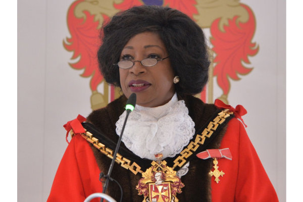 Mayor, Cllr Sandra Samuel OBE